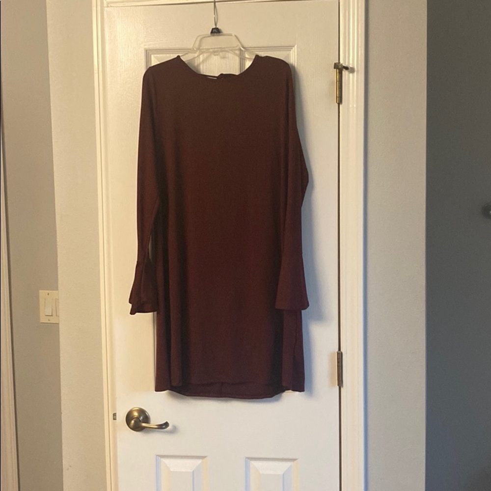 Burgundy red dress